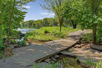 Nature trail near community lake
